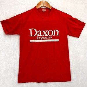 Vintage 1980s Sportswear Daxon For Governor Single Stitch T-shirt Tee L 14-16